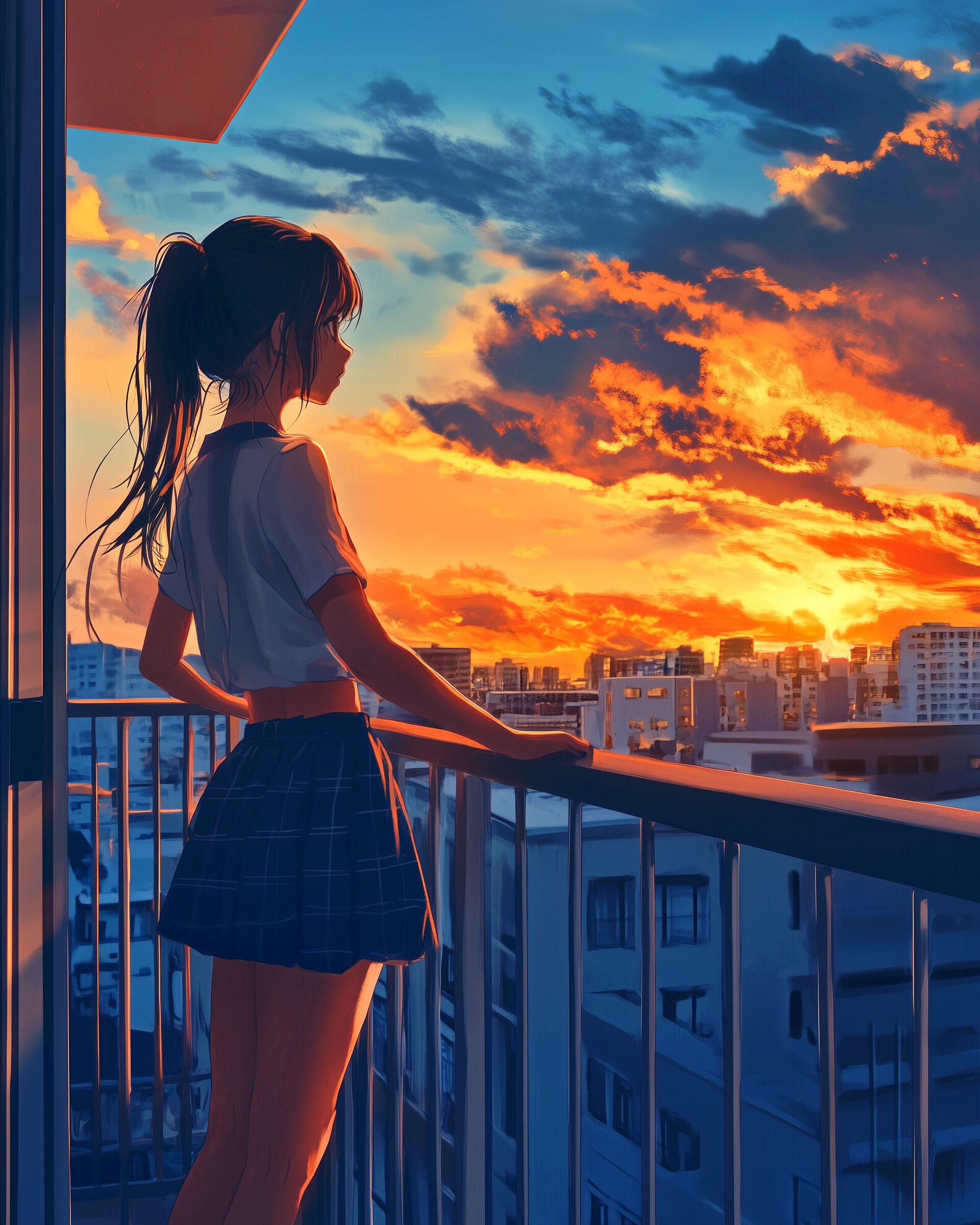 夕日女子０
