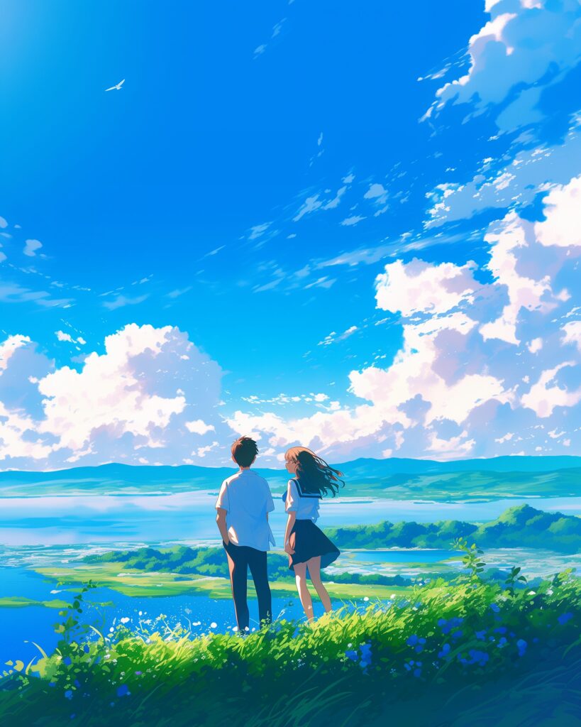 空とカップル０