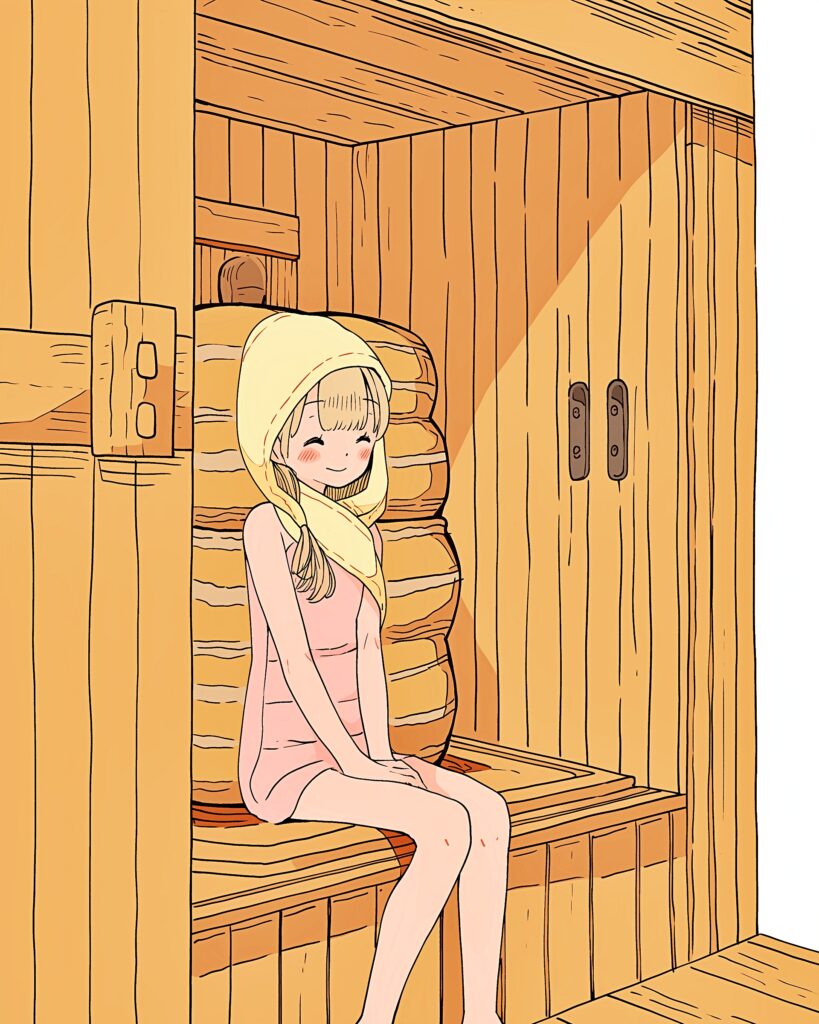 サウナ女子０