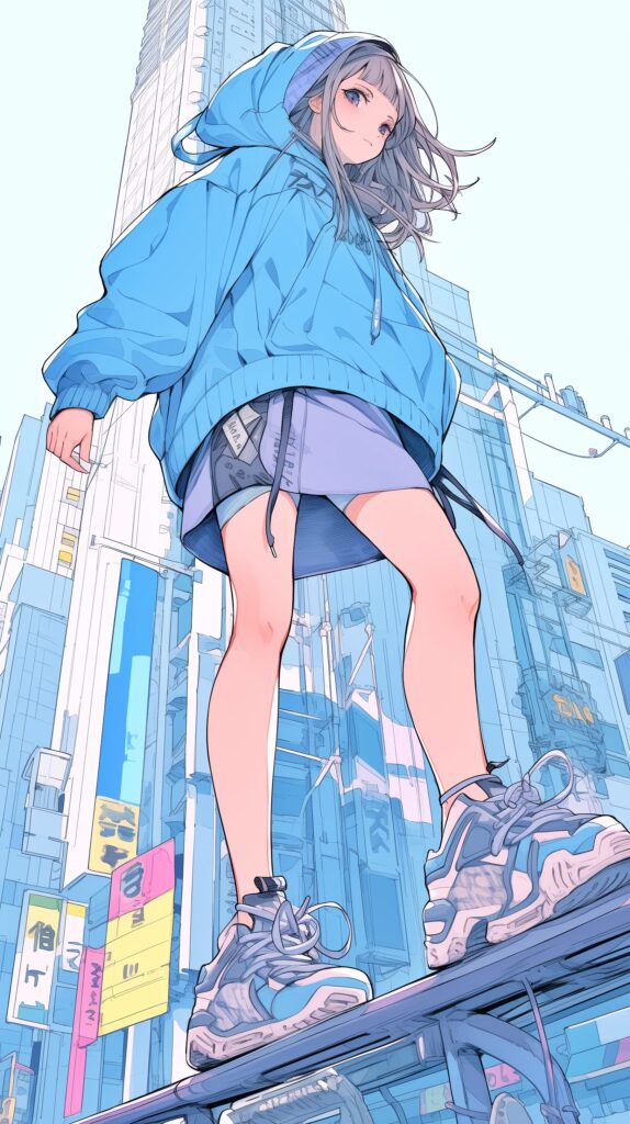 壁紙・カラフル女子０