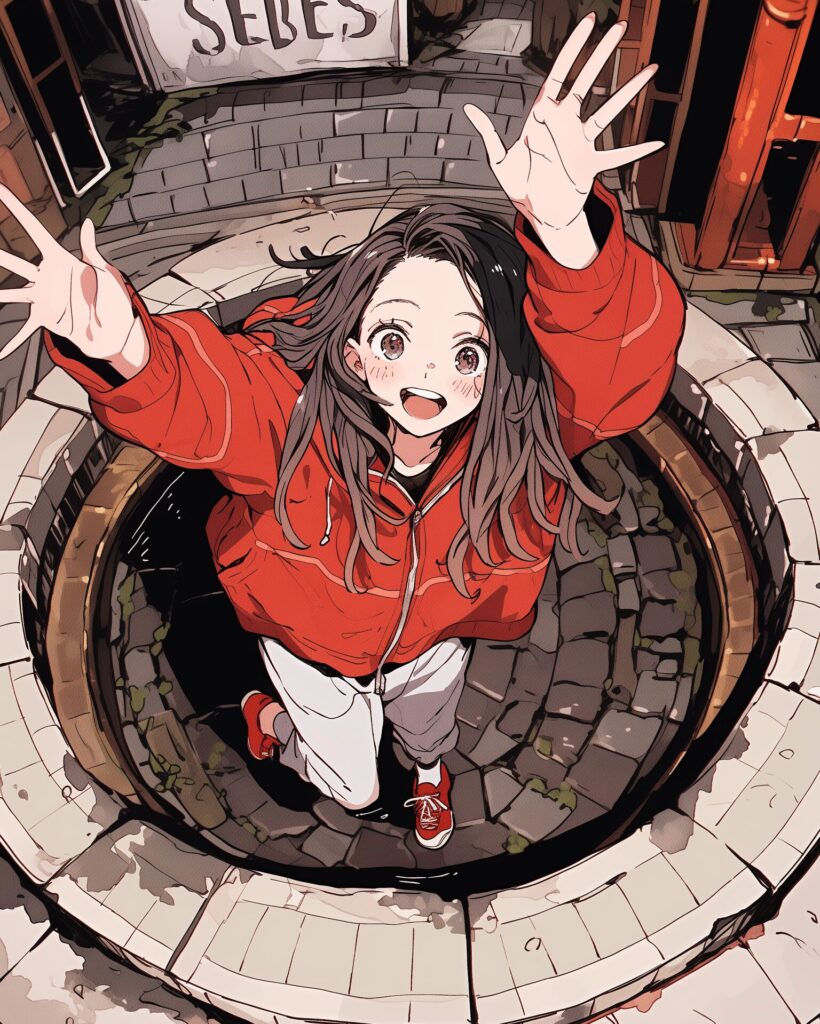 REDパーカー女子０