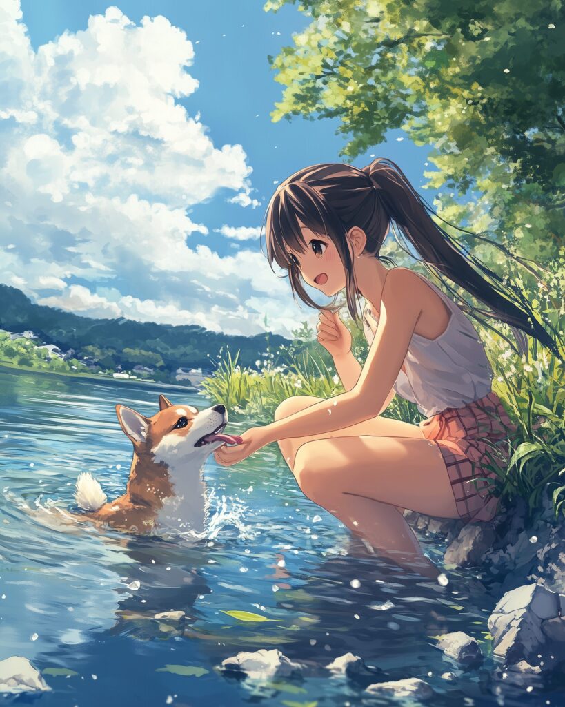 犬と女の子０