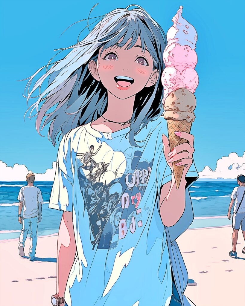 ソフトクリーム女子０
