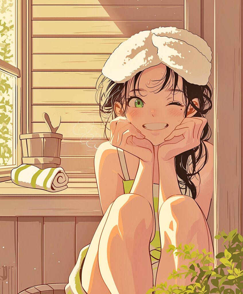 サウナ女子０