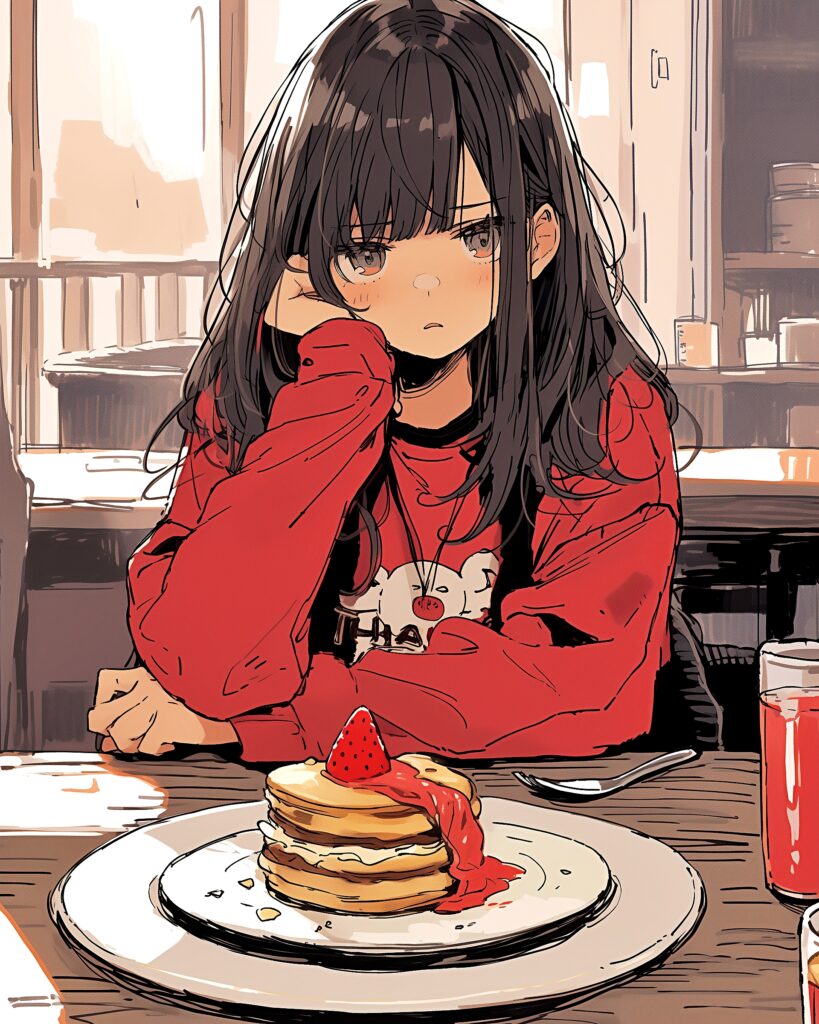 パンケーキ女子・赤０