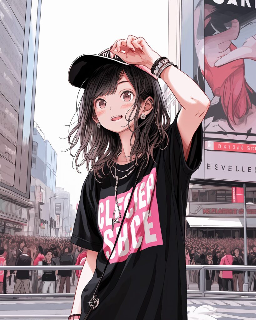 ブラックピンク女子０