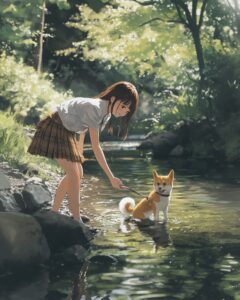 犬と女の子１