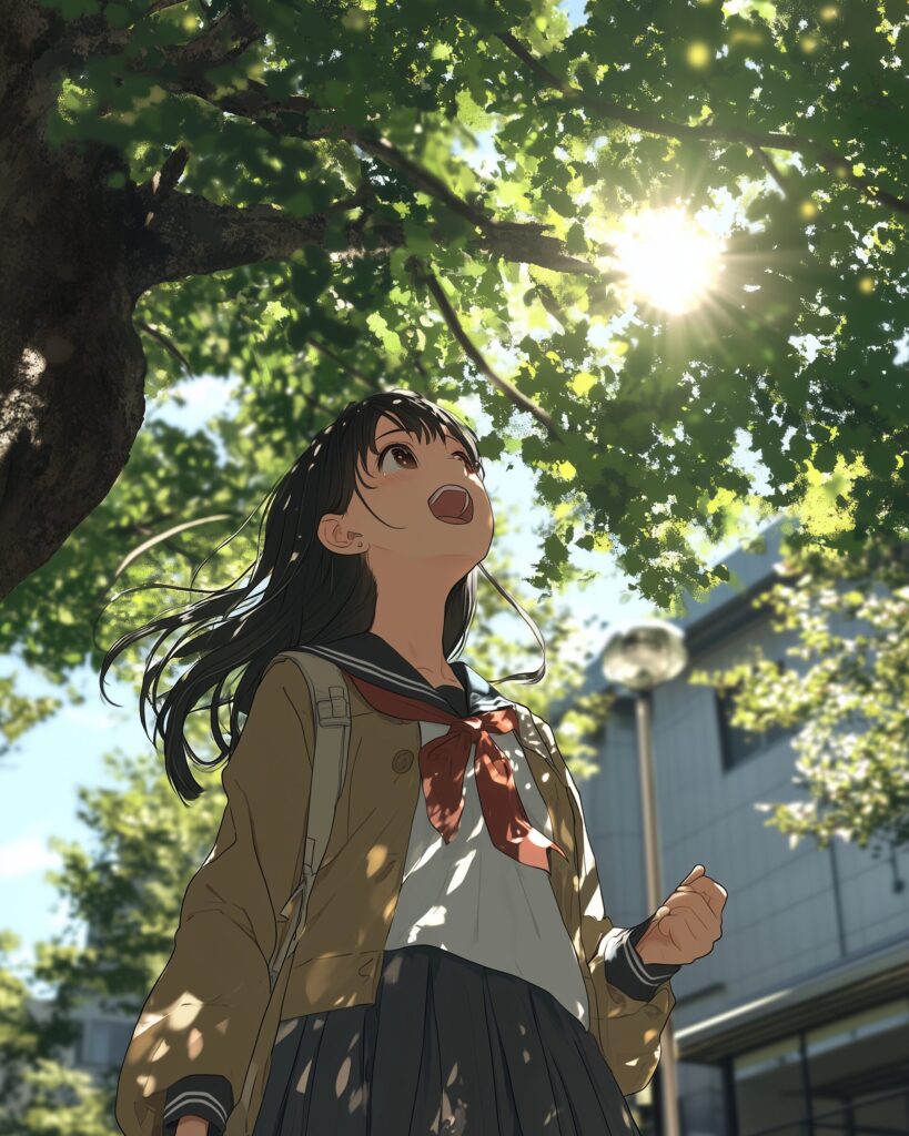 木漏れ日女子２