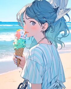 ソフトクリーム女子０