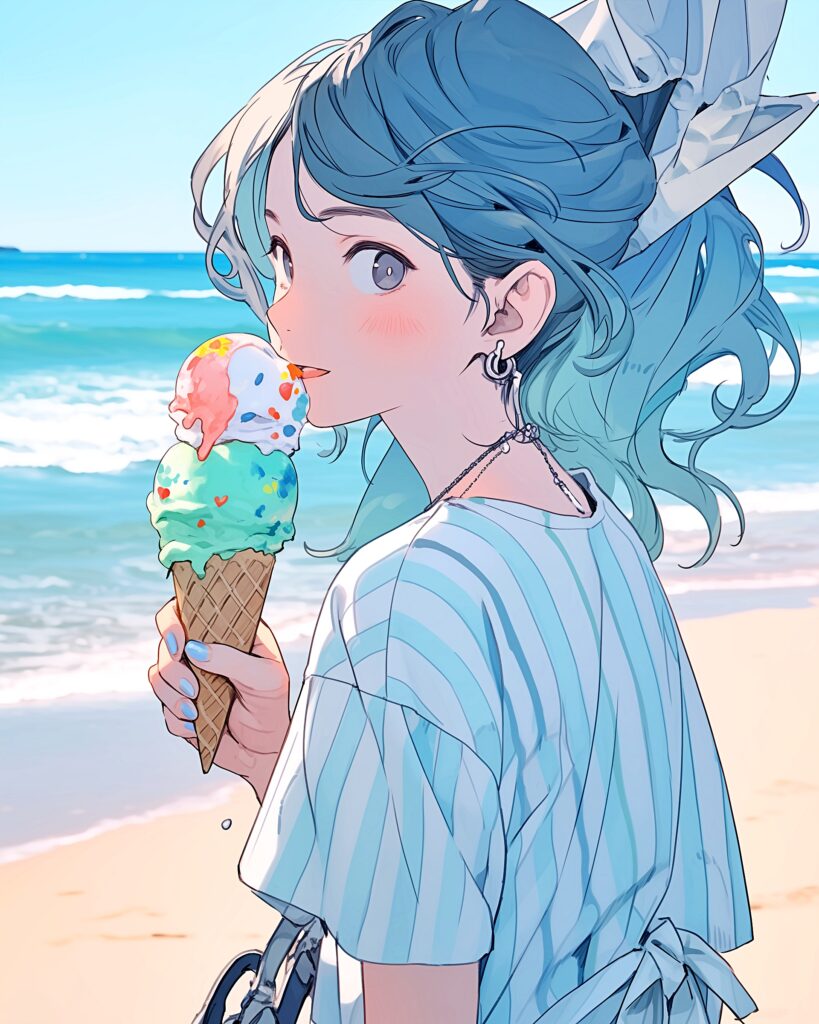 ソフトクリーム女子０