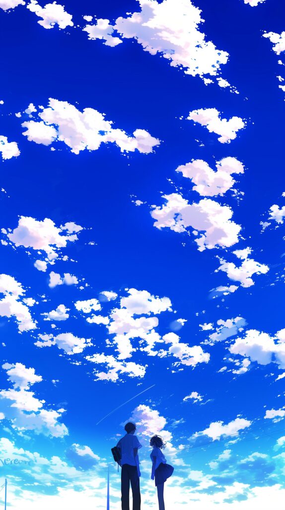 青空女子の壁紙０