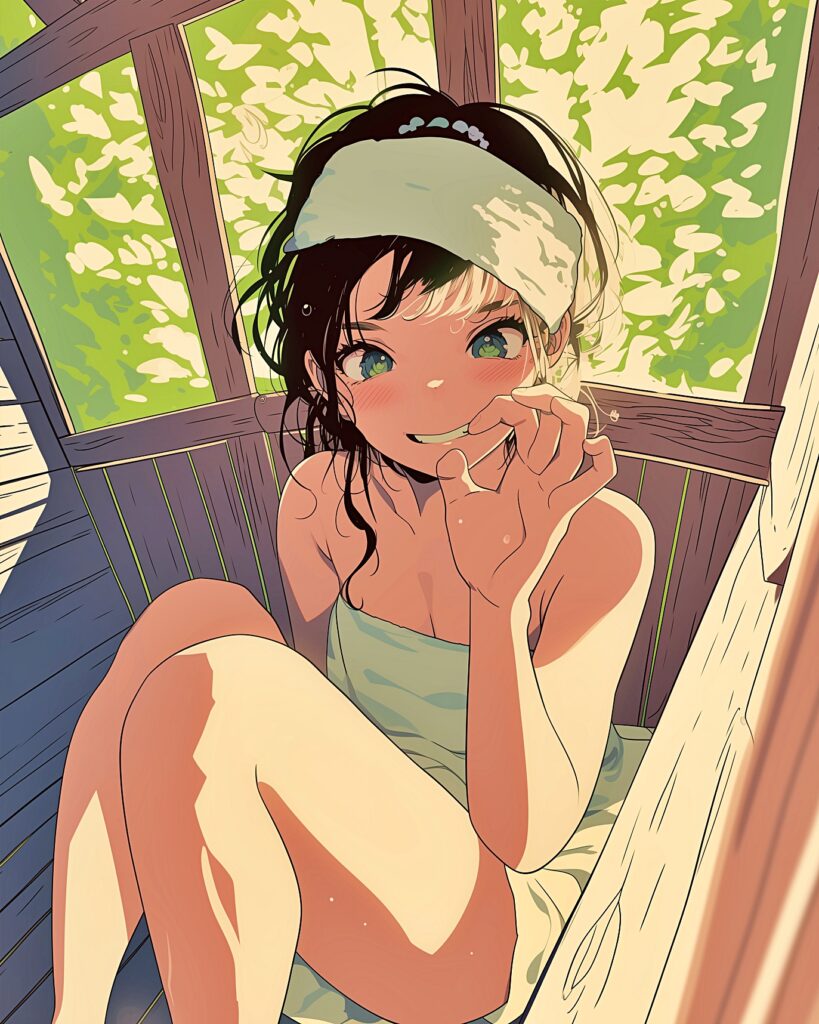 サウナ女子０