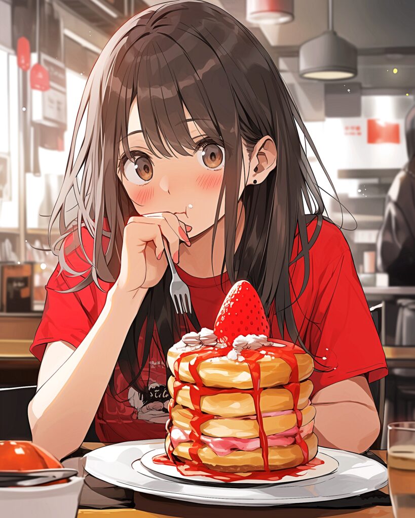 パンケーキ女子・赤０