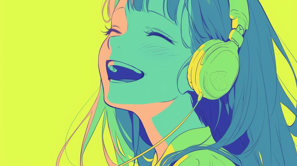 ヘッドホン女子０