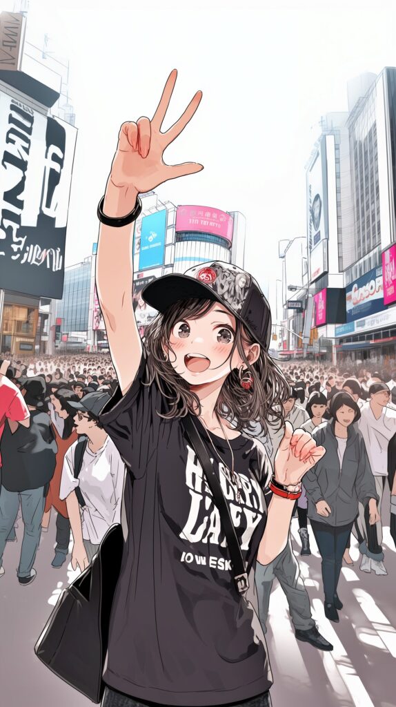 壁紙・カラフル女子０