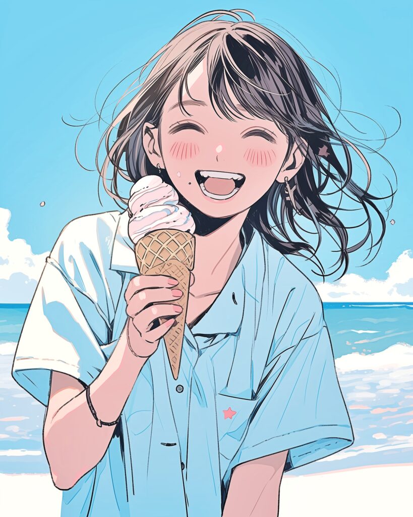 ソフトクリーム女子０
