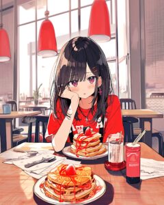 パンケーキ女子・赤０
