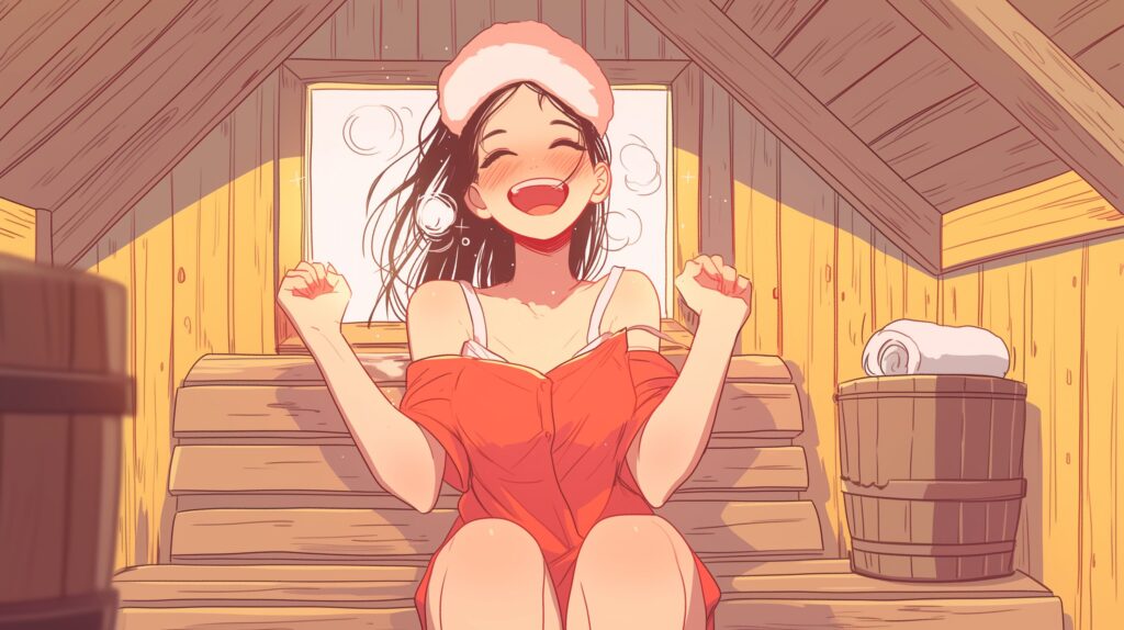 サウナ女子０