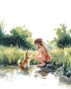 犬と女の子１