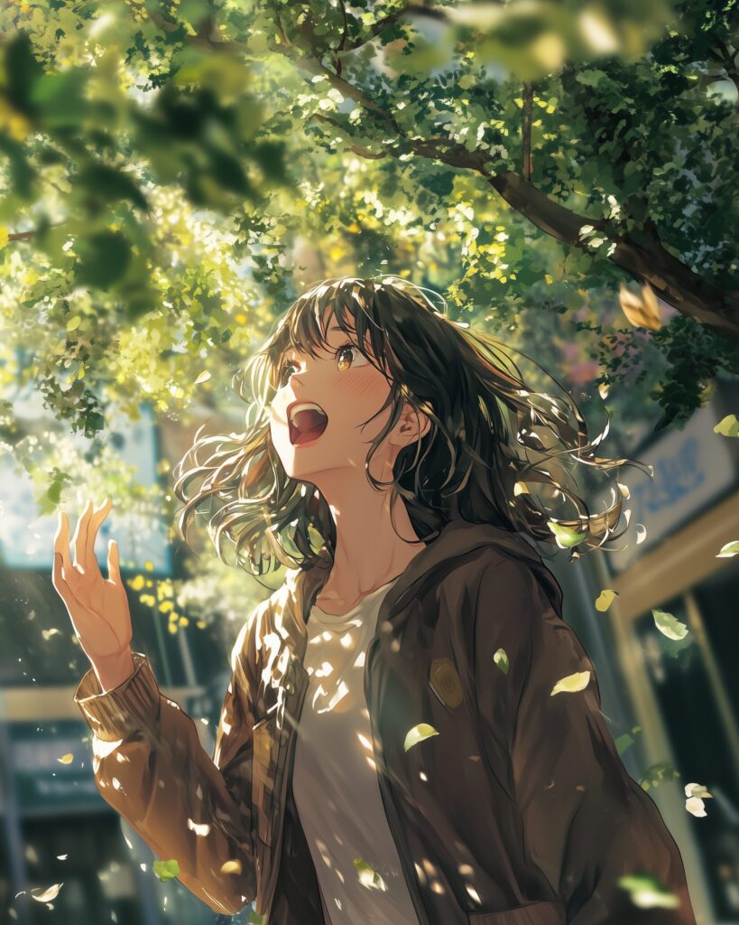 木漏れ日女子２