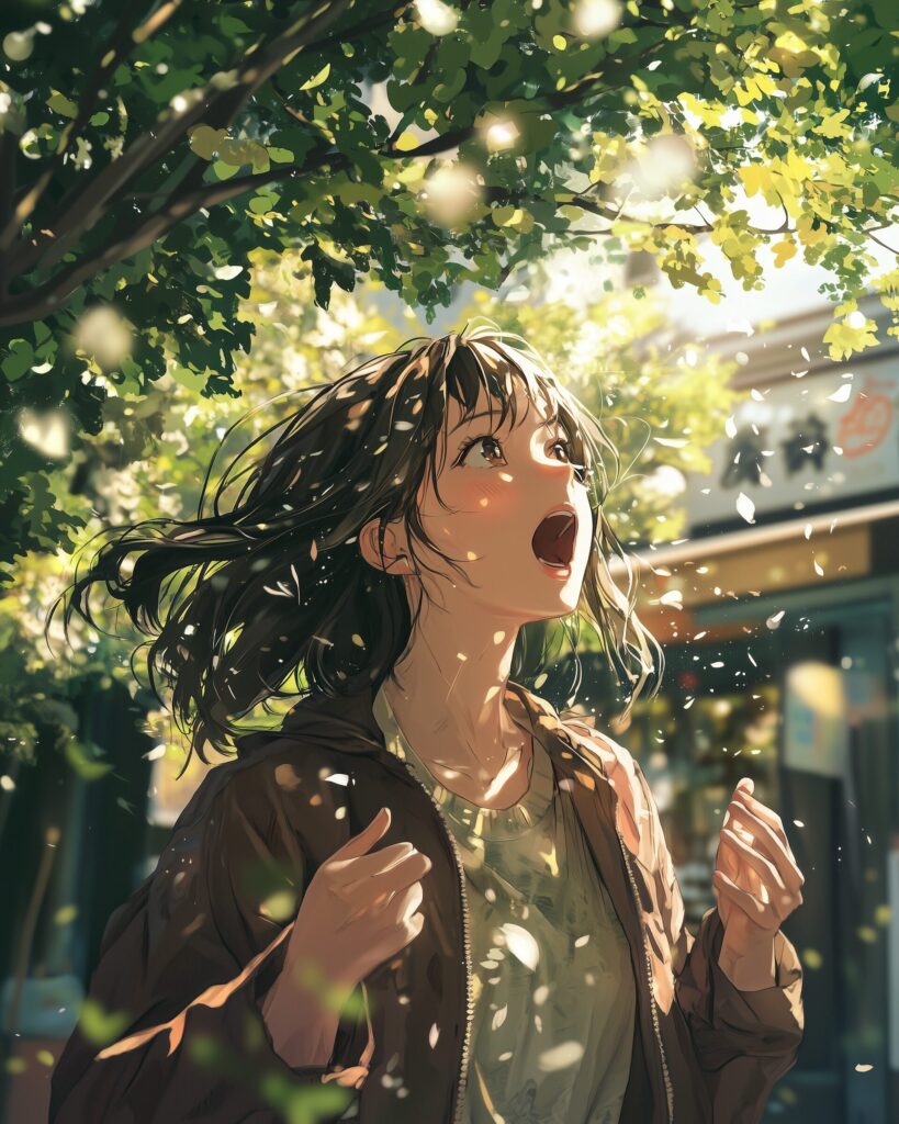 木漏れ日女子２