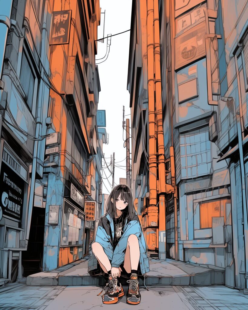 路地裏女子０