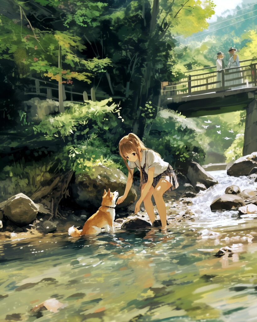 犬と女の子０