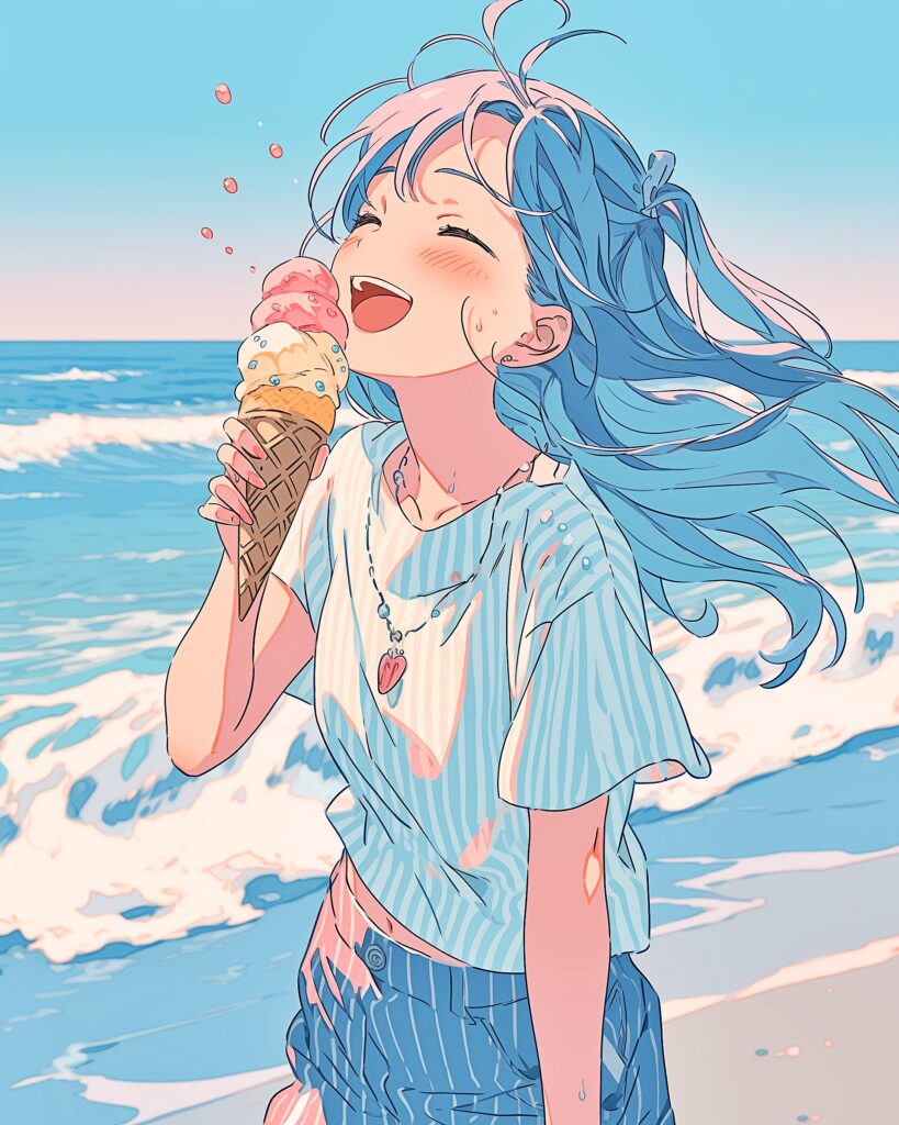 ソフトクリーム女子０