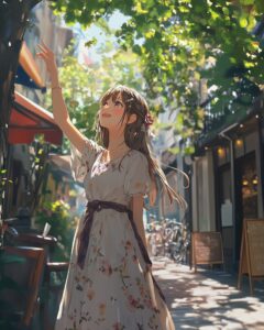 木漏れ日女子１