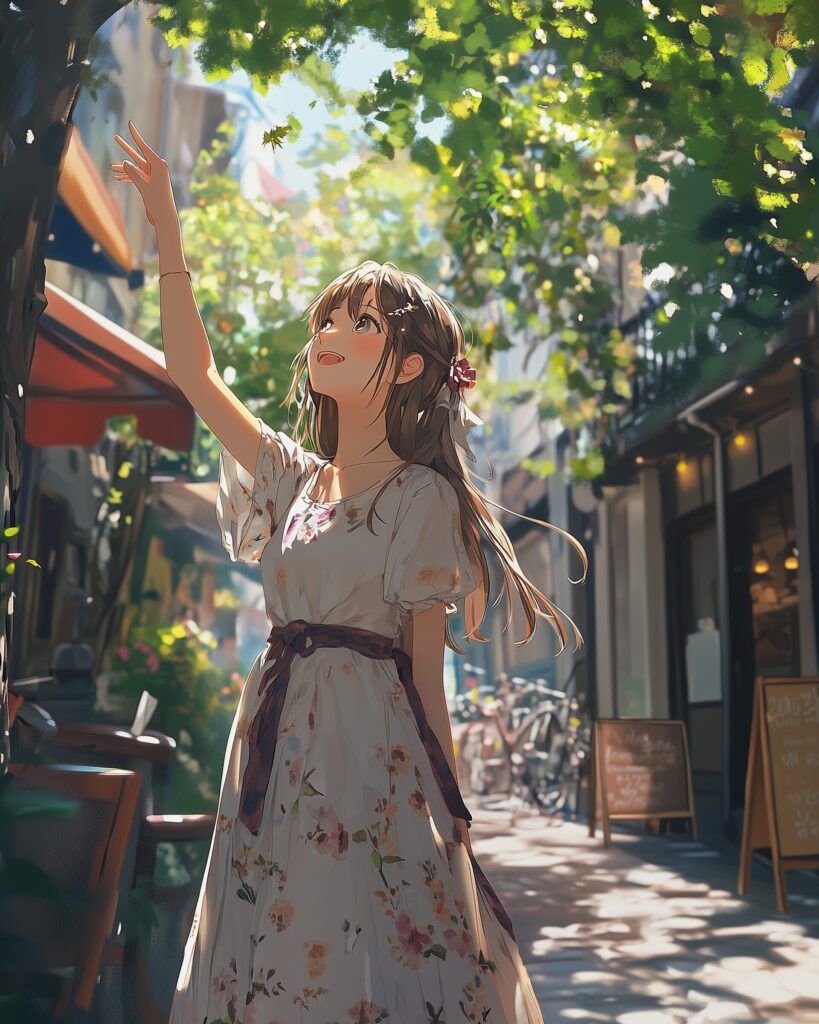 木漏れ日女子１