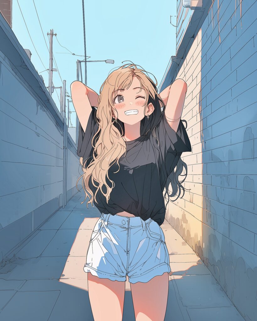 夏ファッション女子１