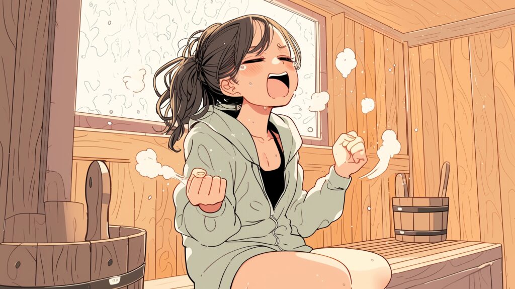 サウナ女子０