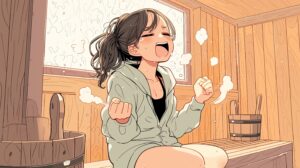 サウナ女子０