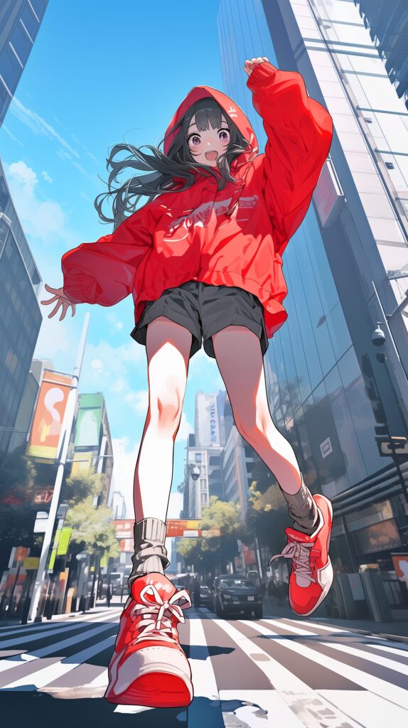 壁紙・カラフル女子０