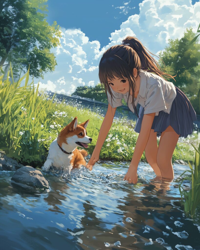 犬と女の子０