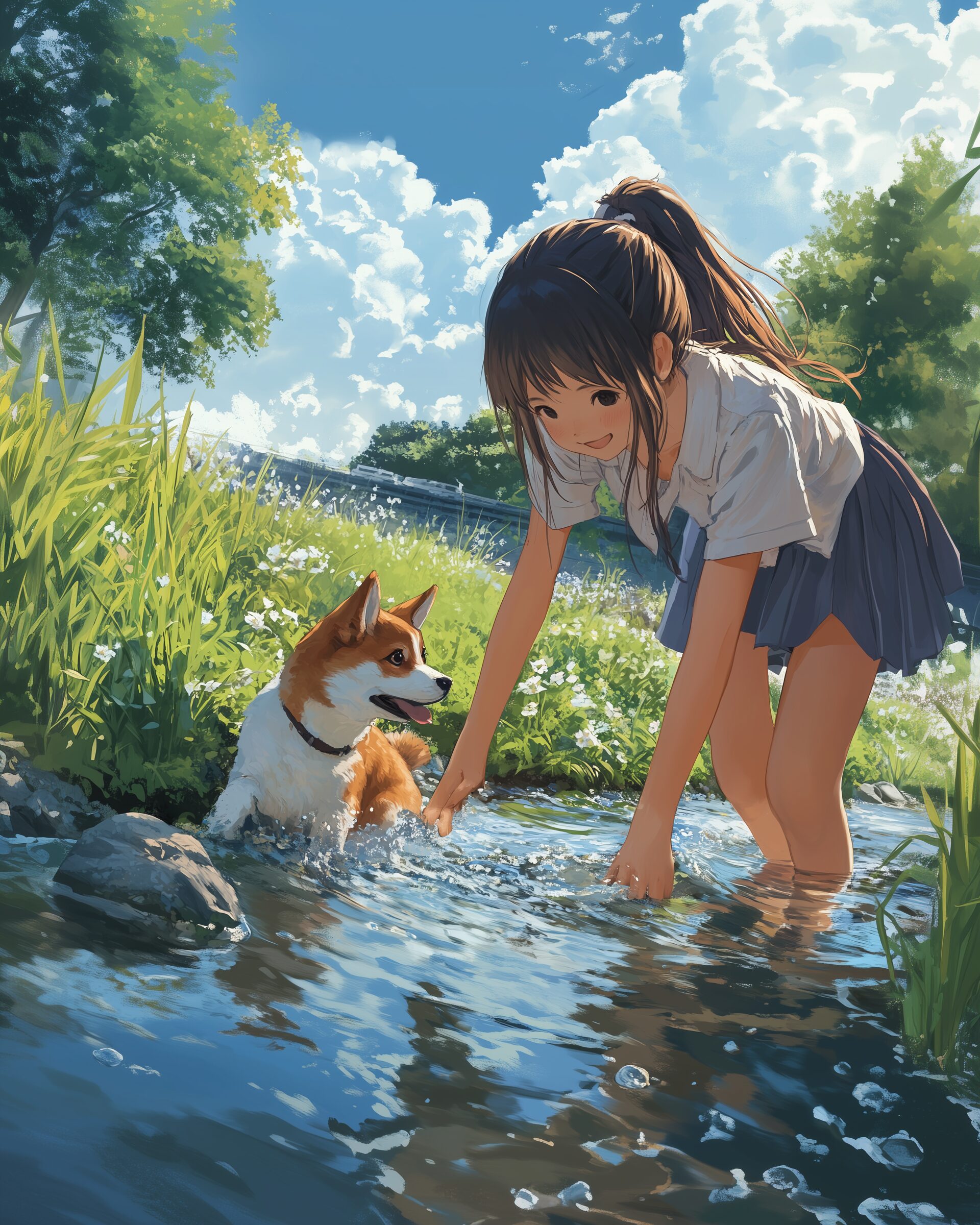 犬と女の子0