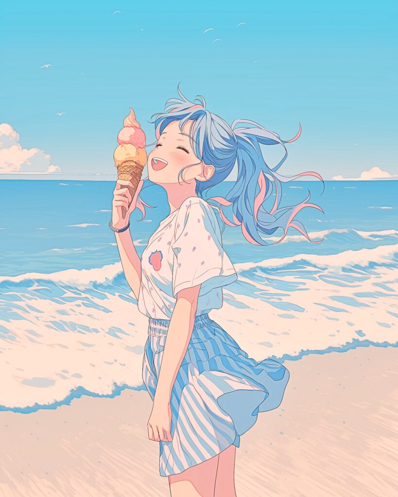 ソフトクリーム女子０