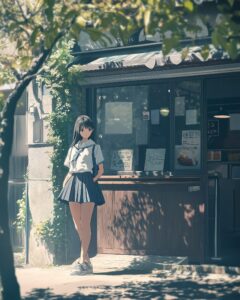木漏れ日女子０