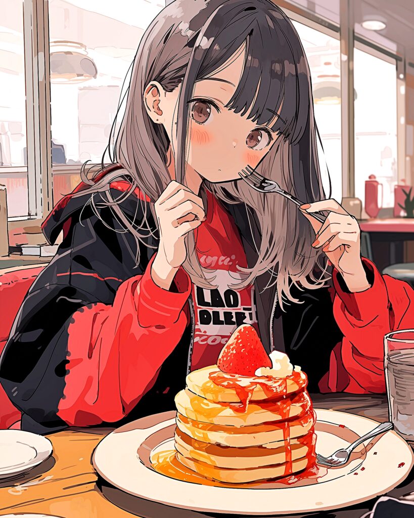 パンケーキ女子・赤０