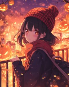 赤チェック女子０