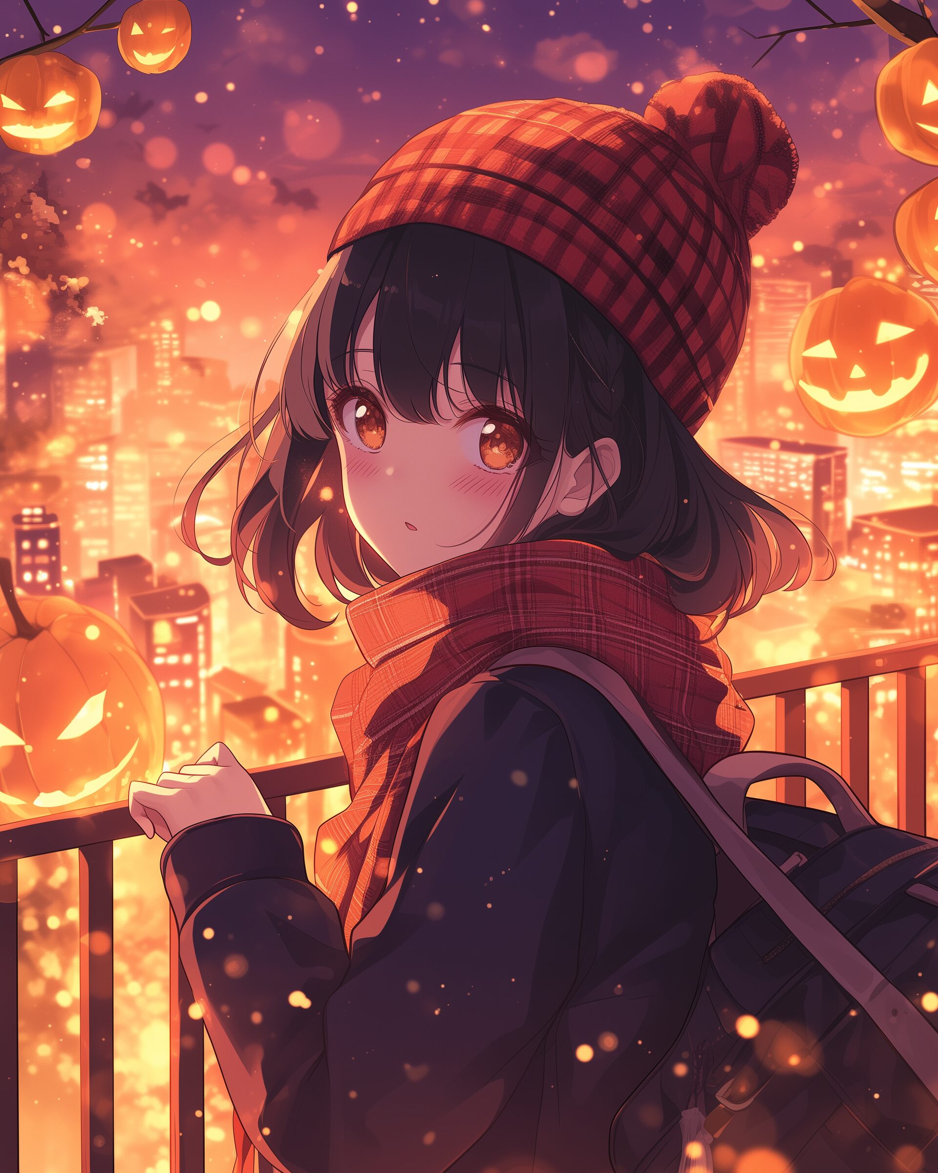 赤チェック女子０