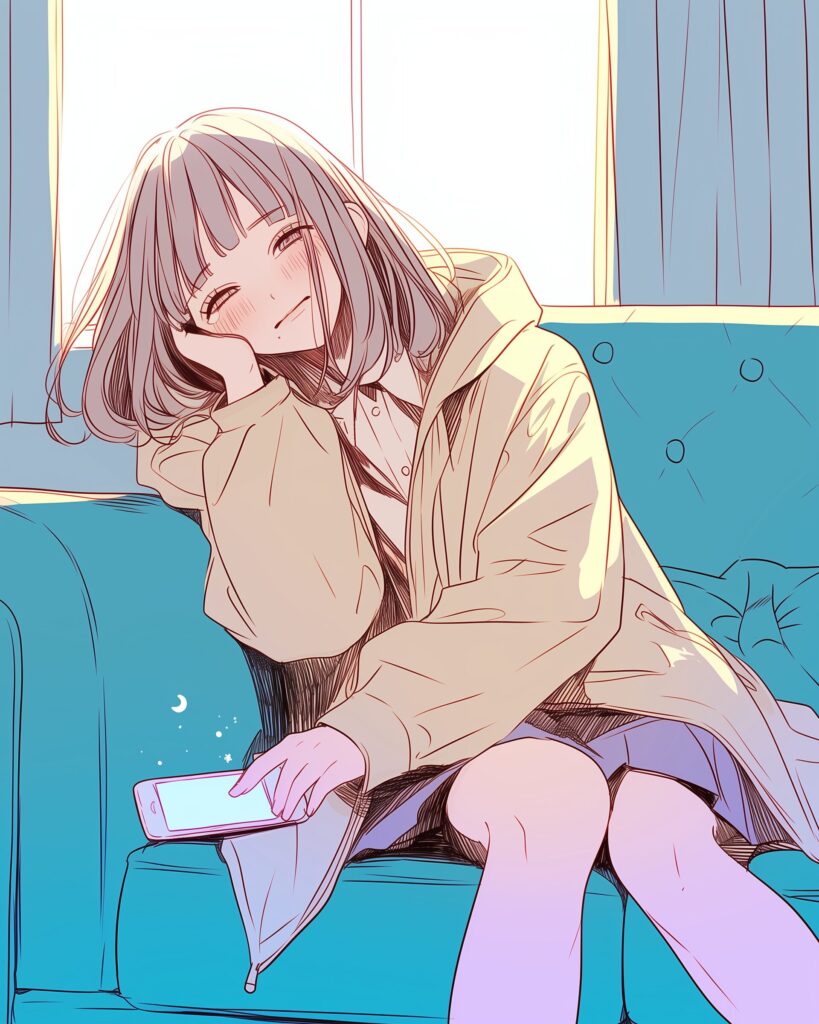 ソファ女子０