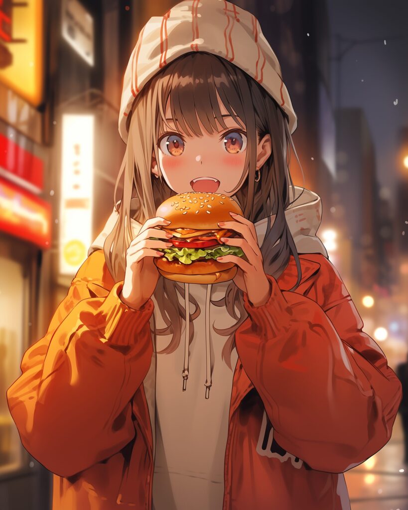 ハンバーガー女子０