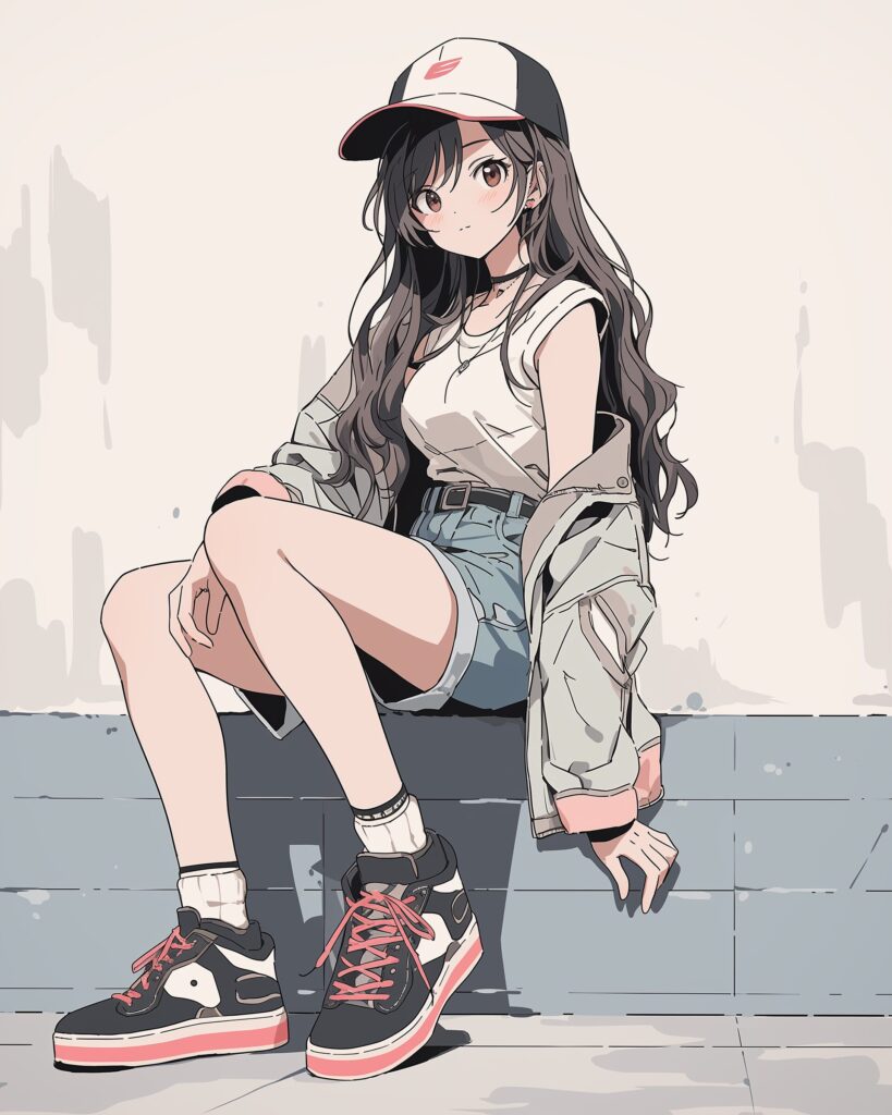 秋服ファッション女子０
