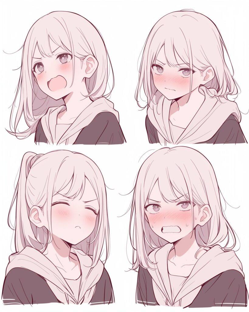 感情的パーカー女子０