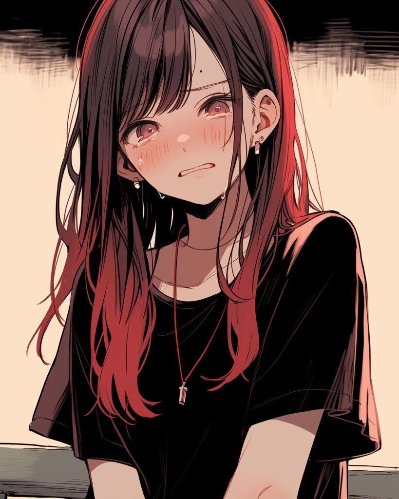 感情的な赤髪女子０