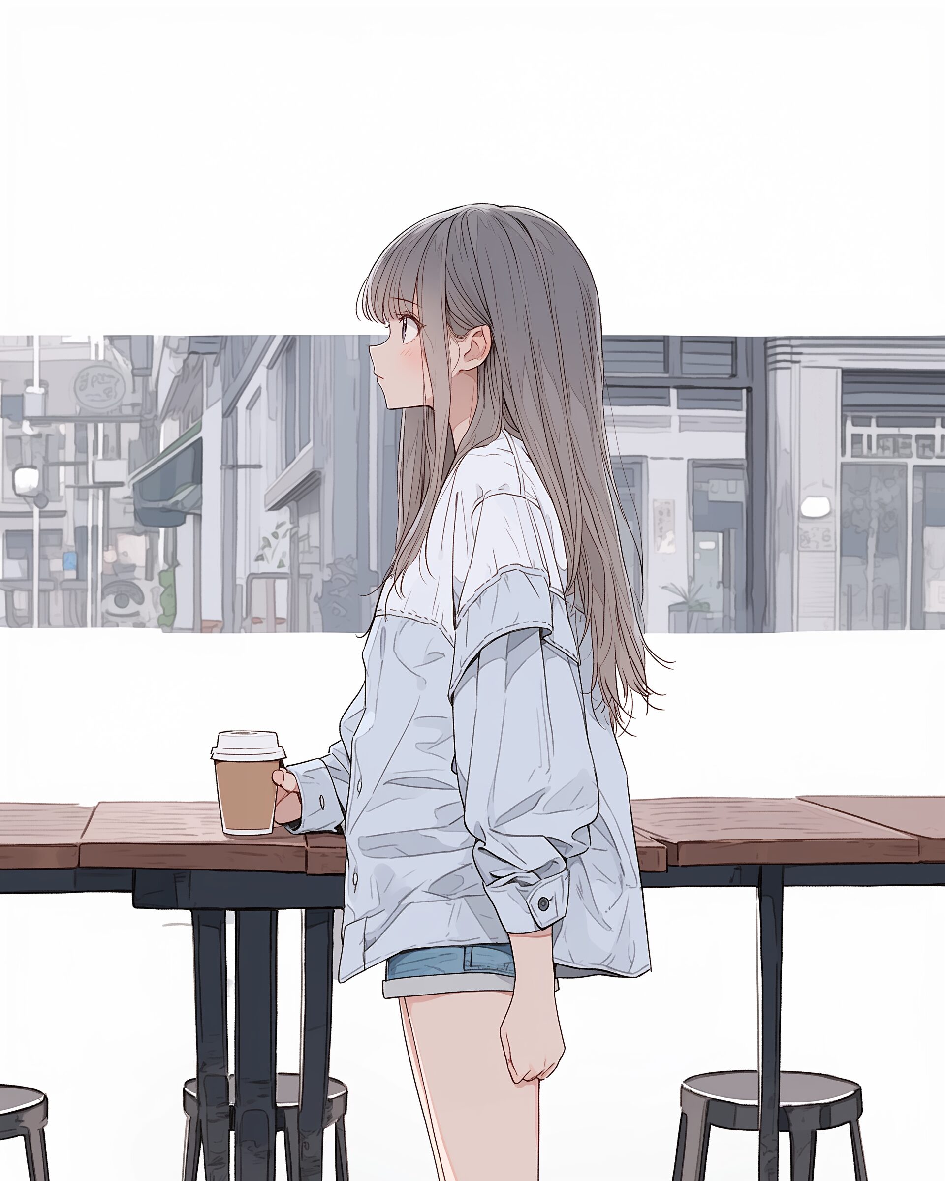 秋服ファッション女子１