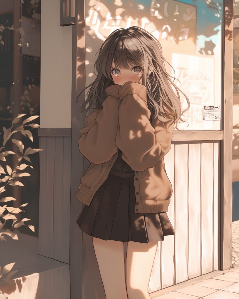 ブラウンファッション女子０