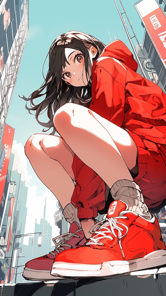 パーカー女子・壁紙０