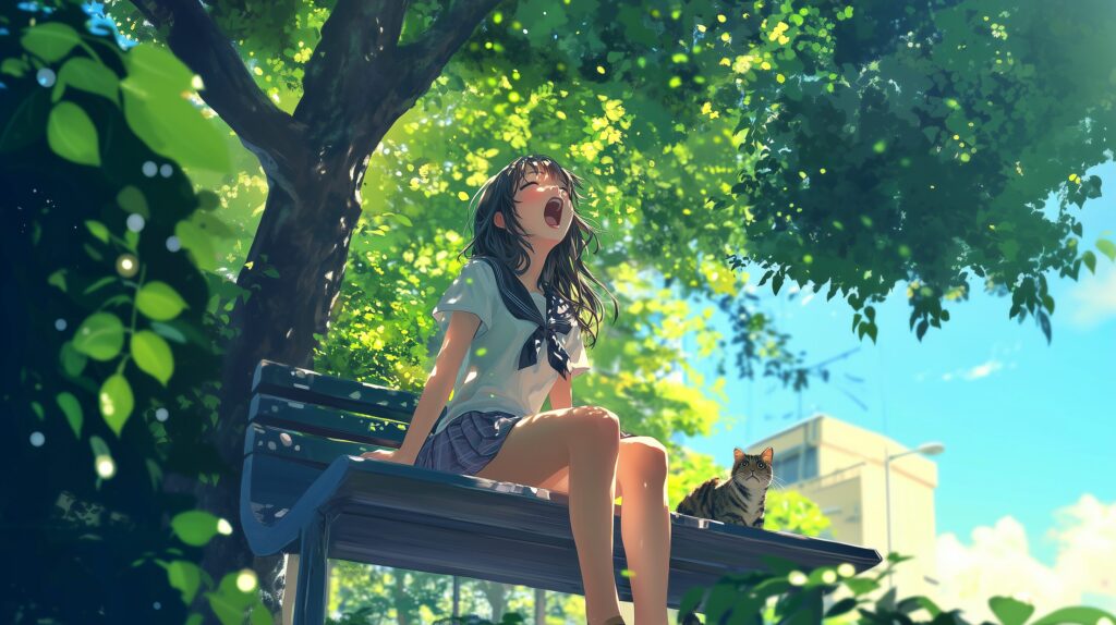 女性イラスト・横長０